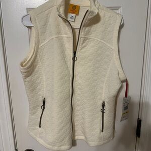 Ruby Rd. Ivory Quilted Vest